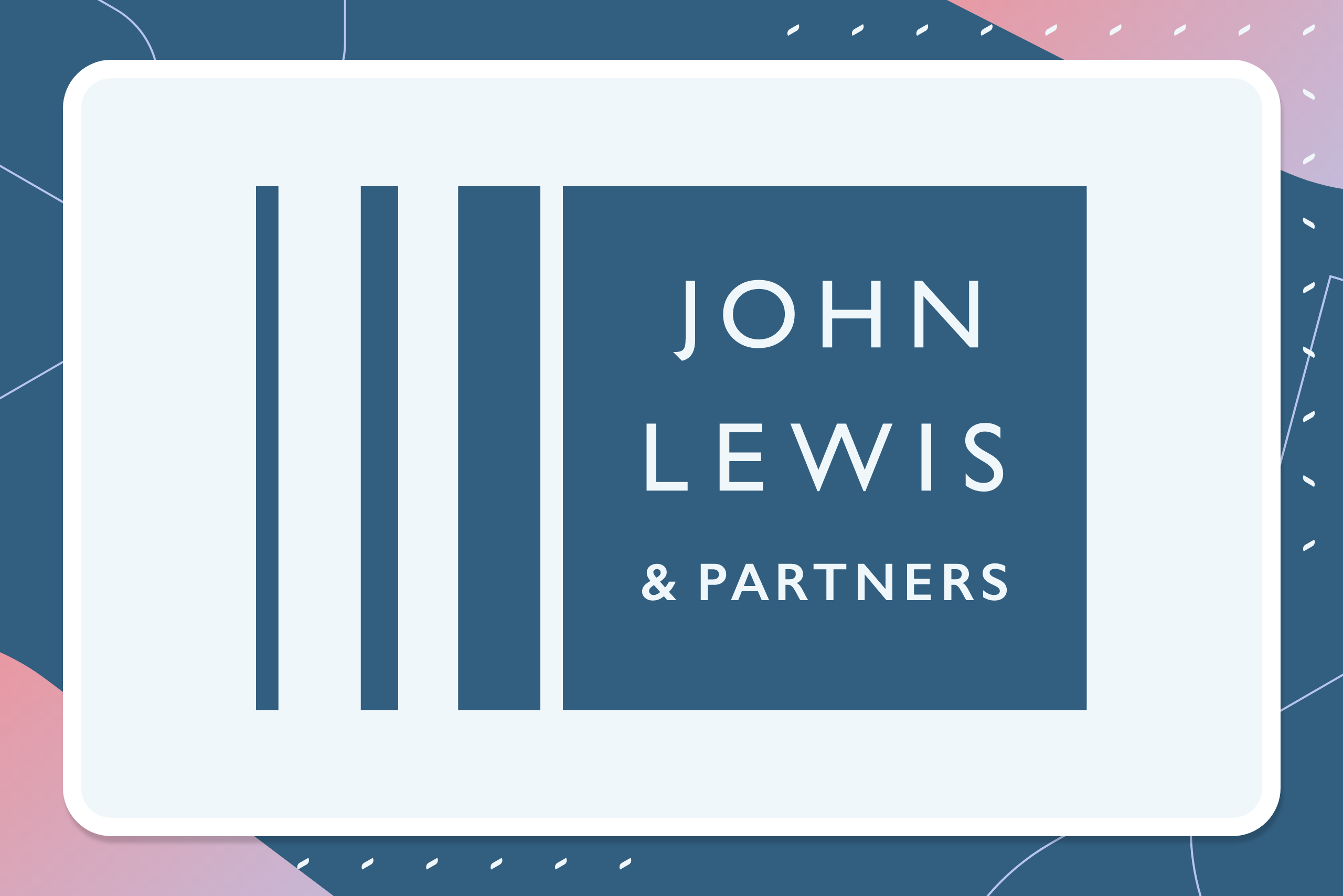 John Lewis & Partners logo with geometric design elements.